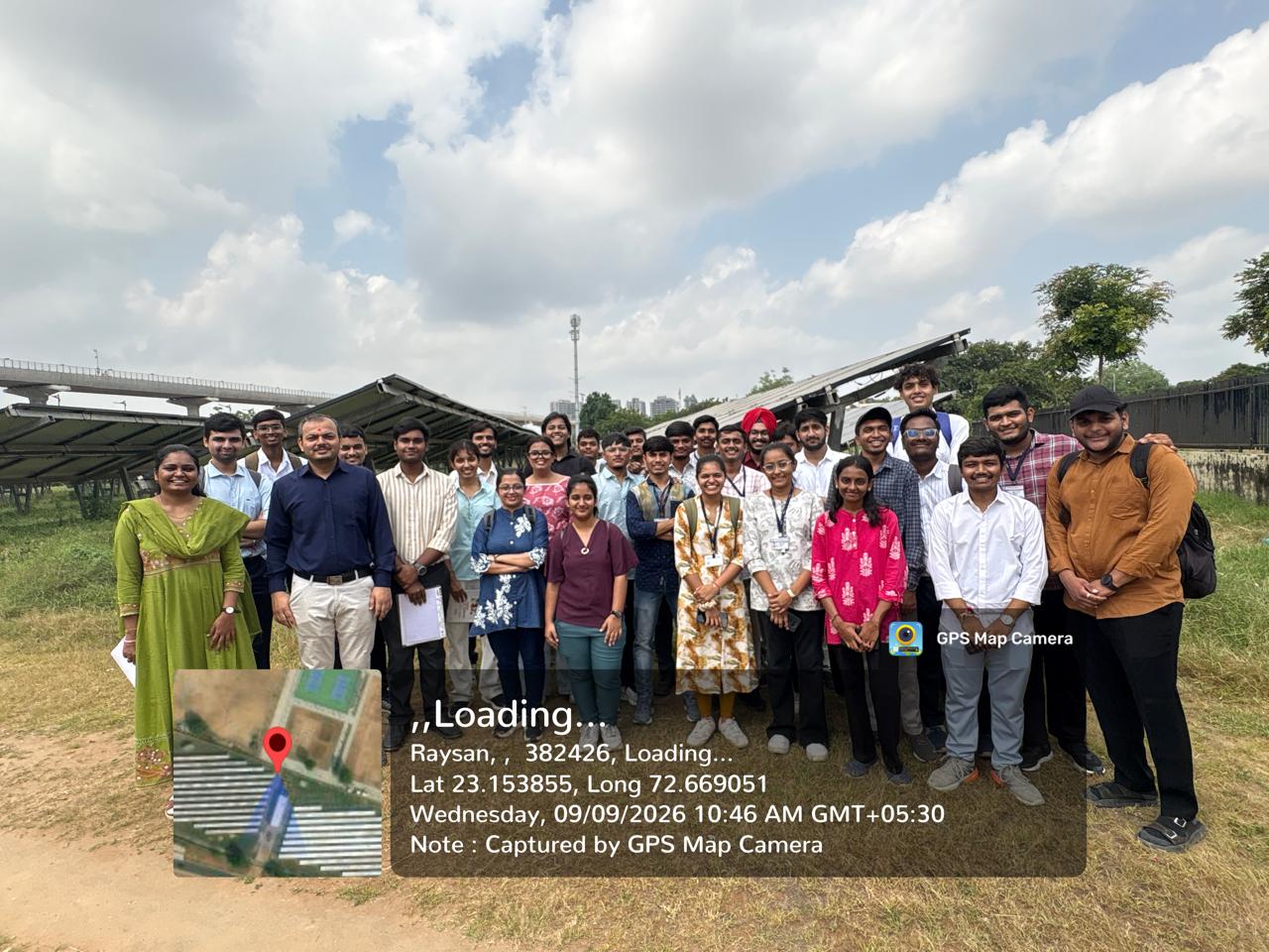 Industry Visit at 1 MW Solar Power Plant-Gandhinagar 